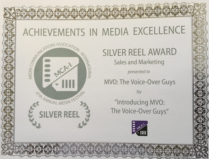 MCA-I Silver Reel Award F