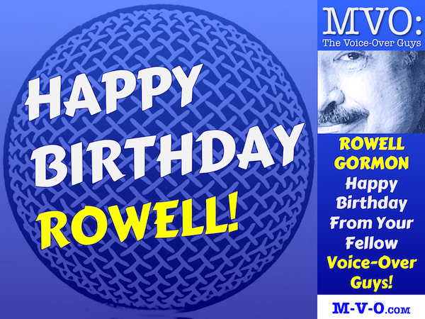 MVO: The Voice-Over Guys Rowell Gormon Birthday