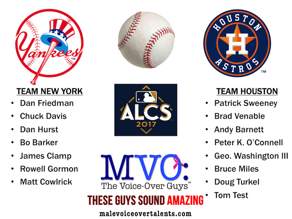 MVO: The Voice-Over Guys 2017 American League Championship Series picks