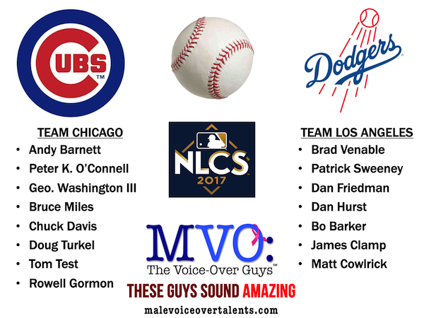 MVO: The Voice-Over Guys 2017 National League Championship Series picks
