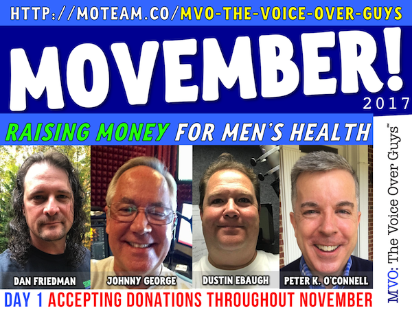 MVO The Voice-Over Guys Movember 2017