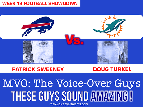 Football Showdown 2018 Week 13 MVO The Voiceover Guys