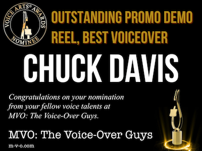 2018 Voice Arts Awards Chuck Davis MVO: The Voiceover Guys