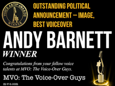 MVO The Voiceover Guys 2018 Voice Arts Andy Barnett