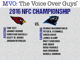 MVO: The Voice-Over Guys Pick the NFC Champion