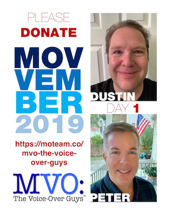 Movember 2019 Day 1 MVO: The Voiceover Guys